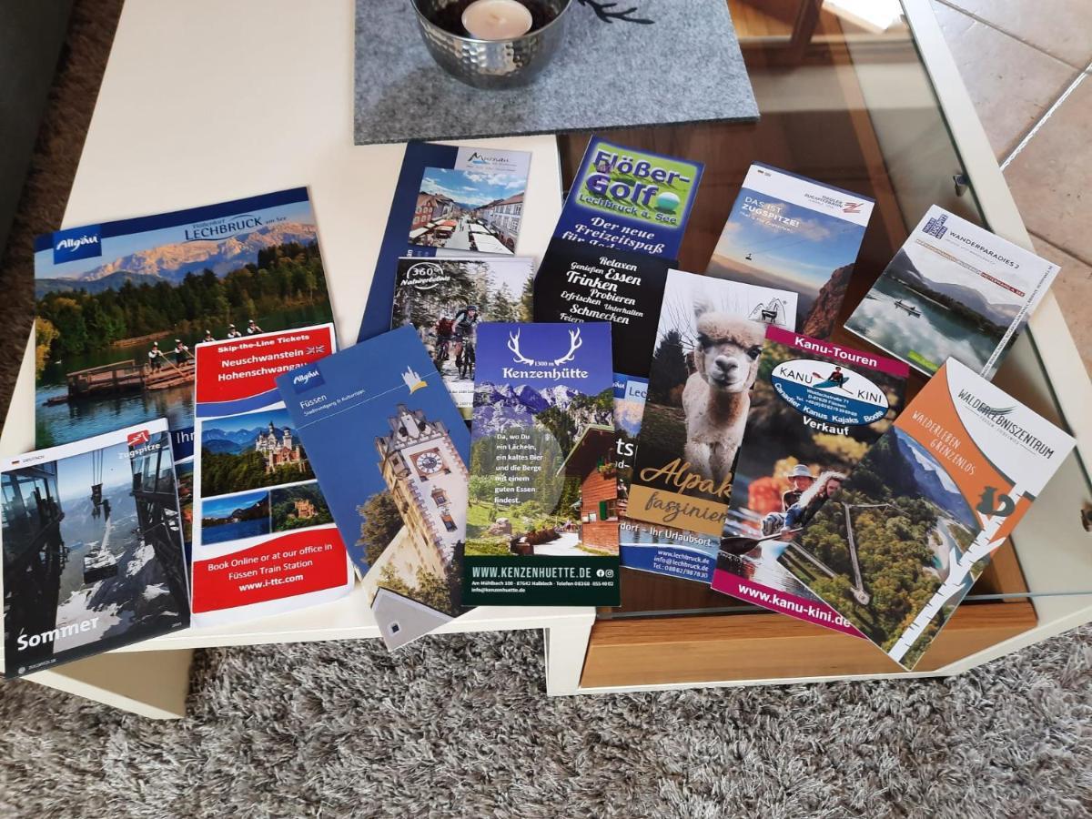 Ferienwohnung in Lechbruck am See im schönen Allgäu, nahe Füssen nur 300 m vom See Exterior foto